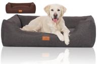 Knuffelwuff Hundebett Lotte braun und grau